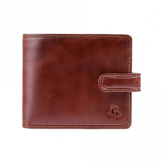 Visconti Massa Cash & Card Leather Wallet with Extra Zip - Tan