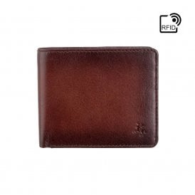 Milo Card & Cash Leather Wallet - Burnished Tan