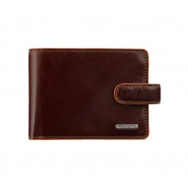 Morgex Cash & Coin Leather Wallet with Zip - Brown
