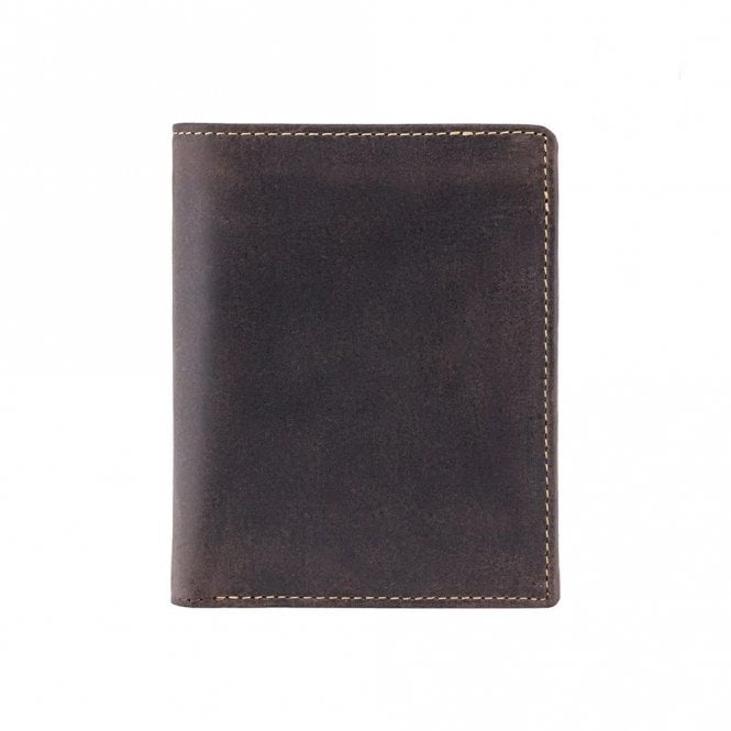 Visconti Rifle Cash & Coin Leather Wallet - Oil Brown