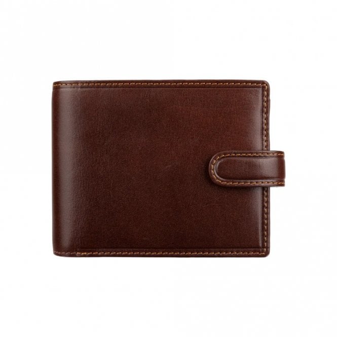 Visconti Rome Cash & Coin Leather Wallet - Italian Brown