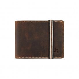 Segesta Banded Slim Bifold Leather Wallet - Oil Tan