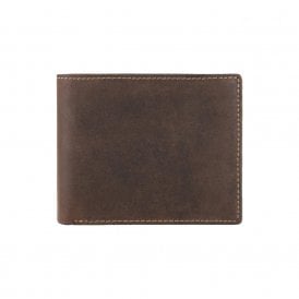 Shield Slim Cash & Coin Leather Wallet - Oil Brown