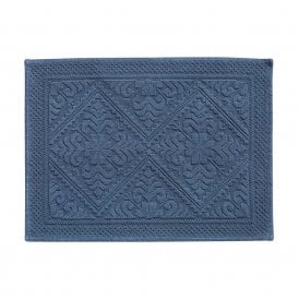 Enzo Bath Mat - Storm Blue