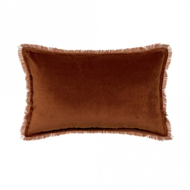 Vivaraise Fara Velvet Rectangular Cushion - Caramel
