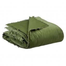 Fara Velvet Throw - Eucalyptus