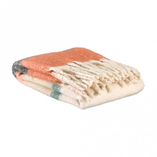 Vivaraise Isabel Striped Throw - Chestnut