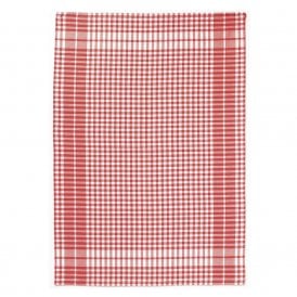 Petite Checked Red Tea Towel