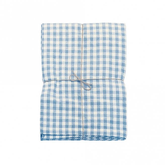 Walton & Co Blue Gingham Tablecloth 130 x 180 cm