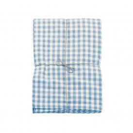 Blue Gingham Tablecloth 130 x 180 cm