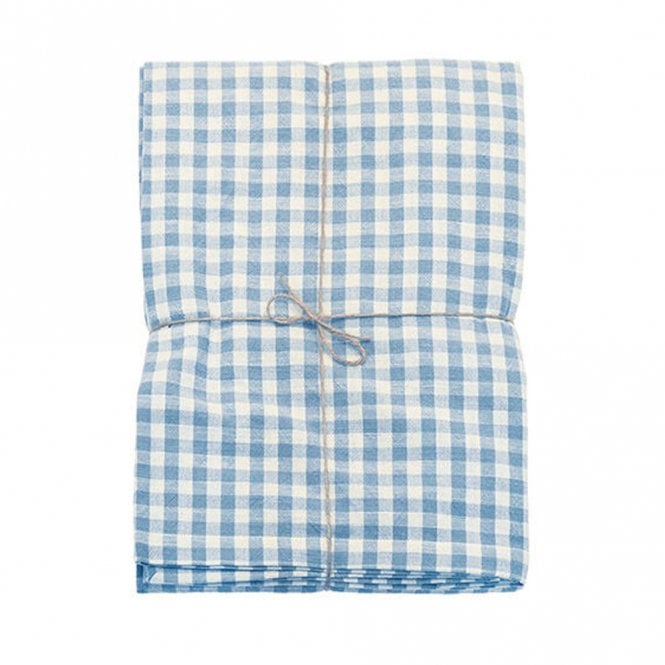 Walton & Co Blue Gingham Tablecloth 130 x 230 cm