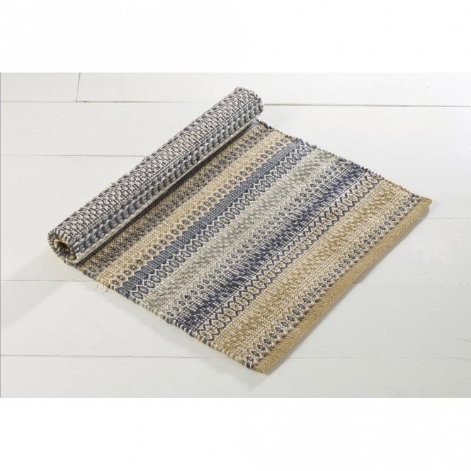 Walton & Co Cirrus Blue Cotton Runner