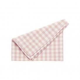 Pink Gingham Fabric Napkin 