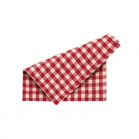 Red Gingham Fabric Napkin