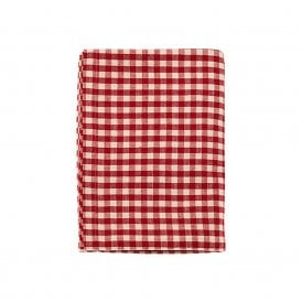 Red Gingham Tablecloth 130 x 180 cm