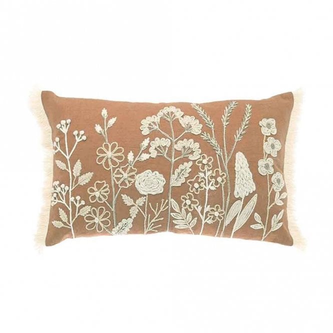 Walton & Co Spice Meadow Embroidered Cushion