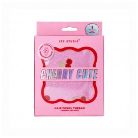 Embroidered Cherry Hair Towel Turban