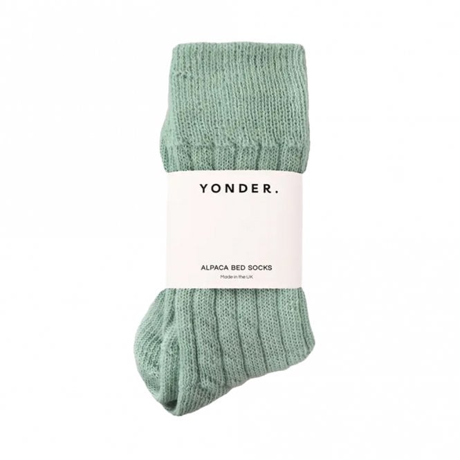 Yonder Alpaca Bed Socks - Sage