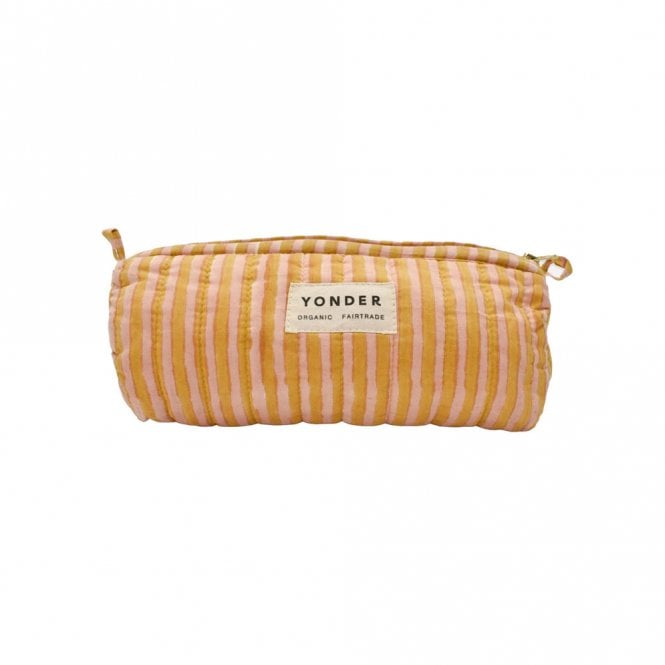 Yonder Candy Biscuit Stripe Quilted Barrel Case