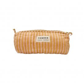 Candy Biscuit Stripe Quilted Barrel Case