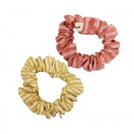 Cotton Mini Scrunchie Duo Lemon Mix