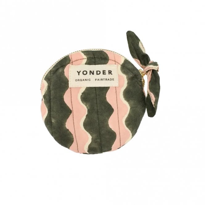 Yonder Fern Whirly Quilted Coin Purse