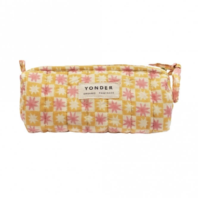Yonder Pinwheel Lemon Quilted Barrel Case