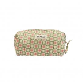 Pinwheel Mint Quilted Washbag