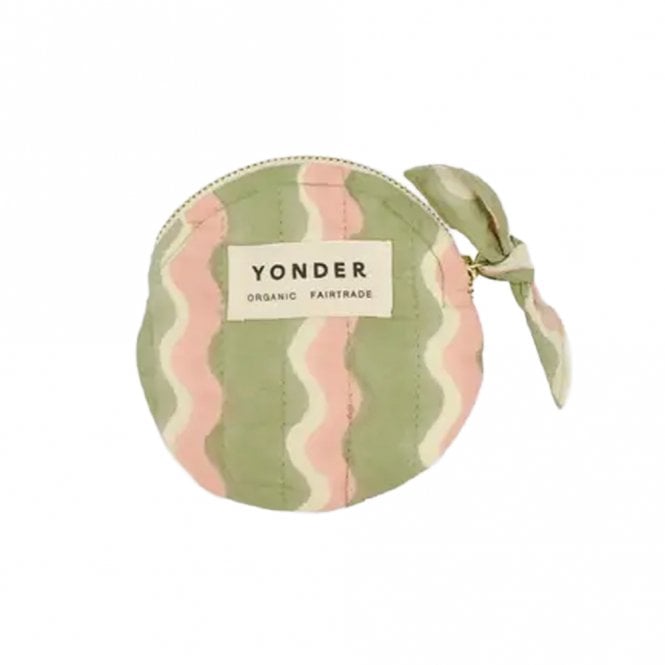 Yonder Whirly Mint Quilted Coin Purse