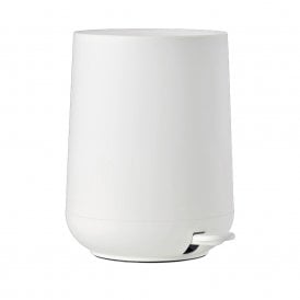 White Nova Soft Close Pedal Bin 5L